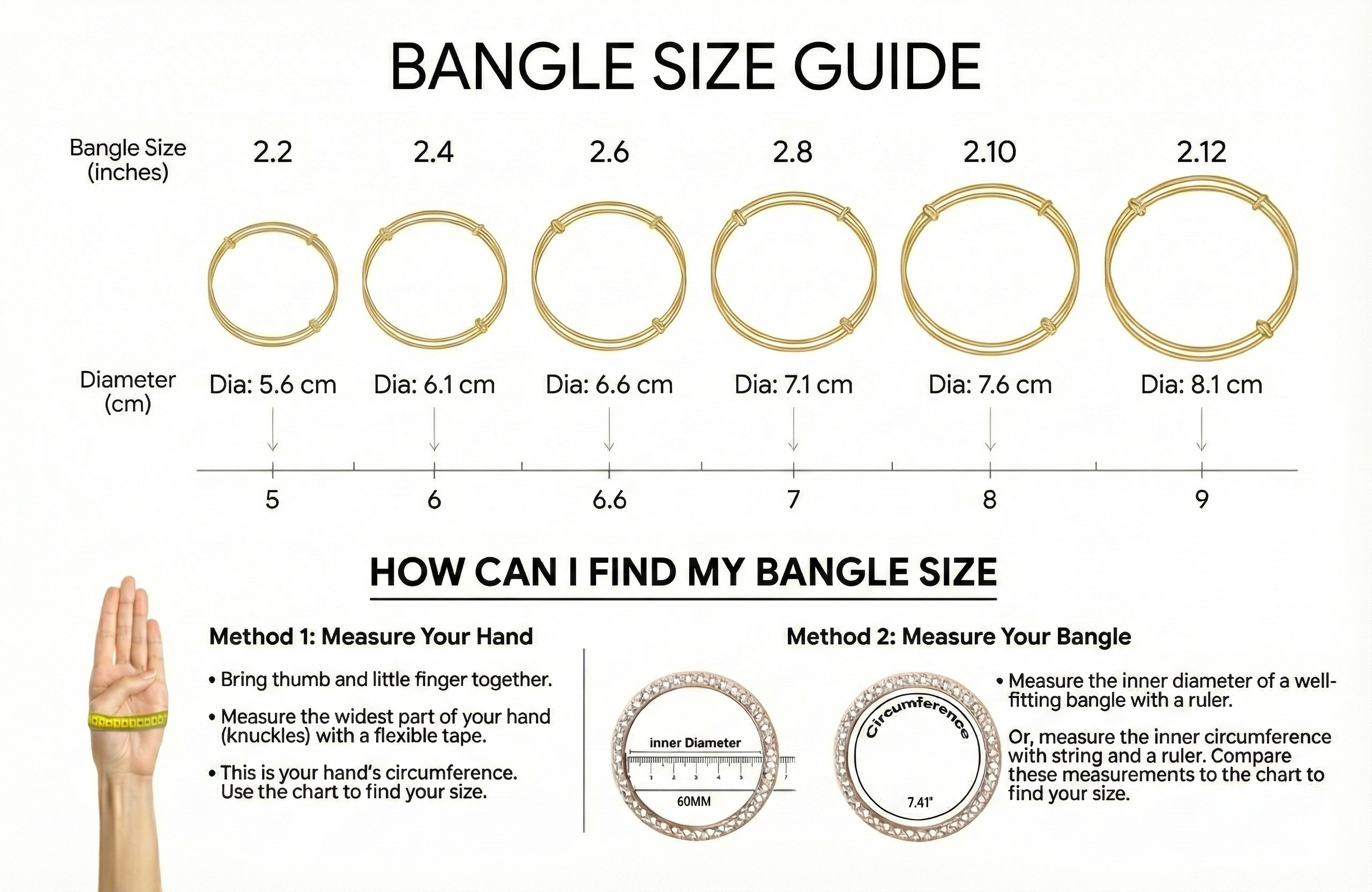Bangle Size Guide