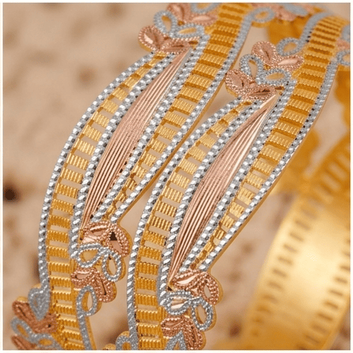 Elegant Rose Gold Bangles Polish