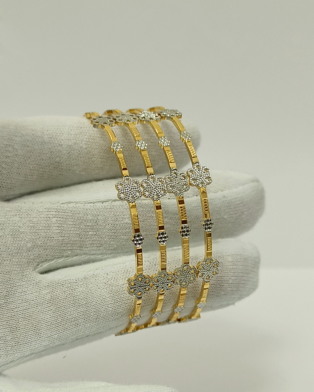 Lightweight Snowflake Design Bangles