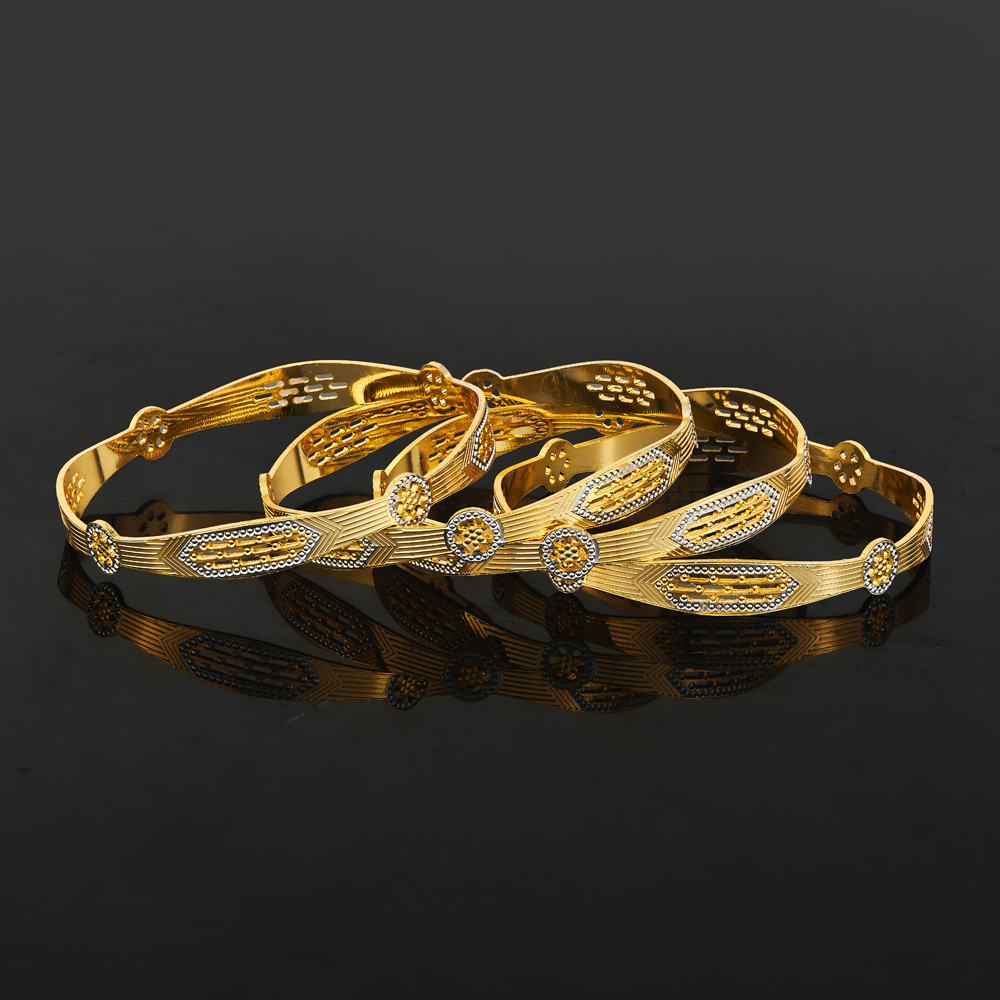 Art-Deco Flower Bangles