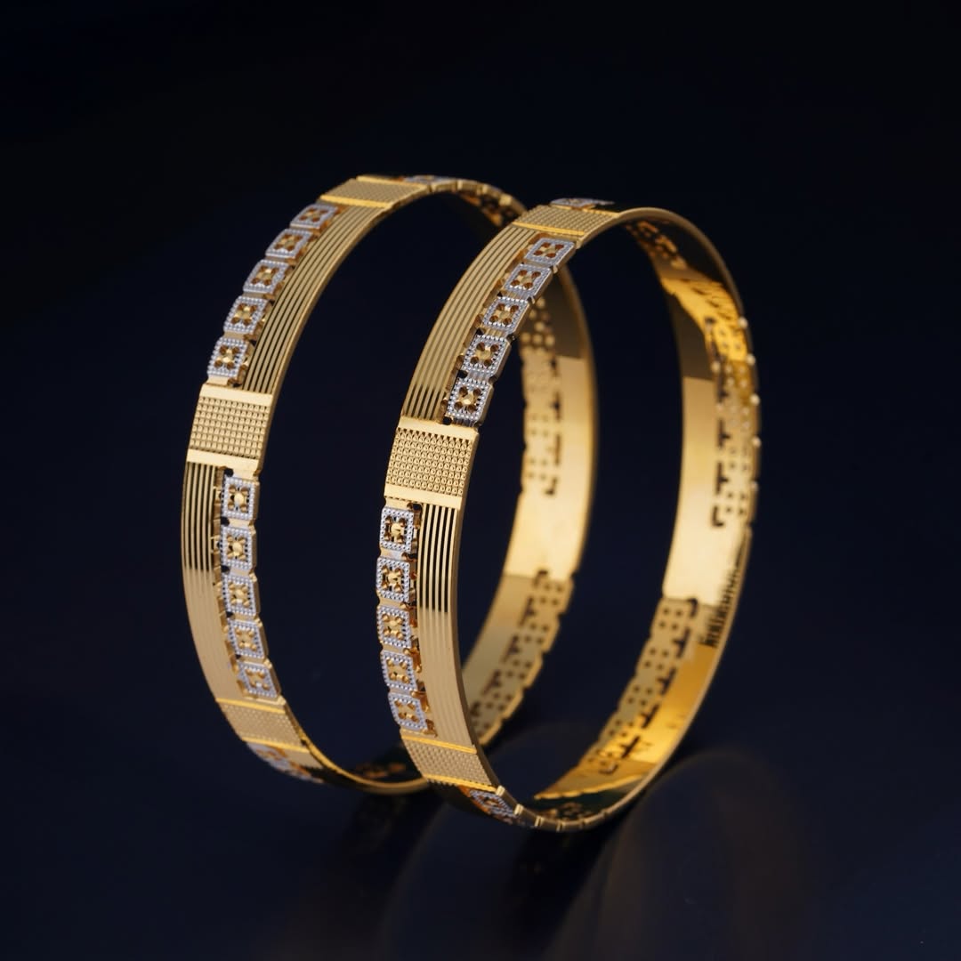 Majestic Square lines Bangles