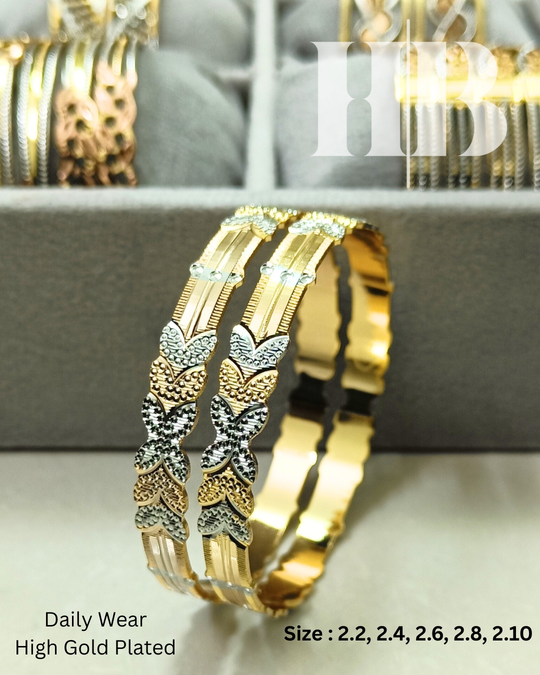 Leaf Duo Bangles