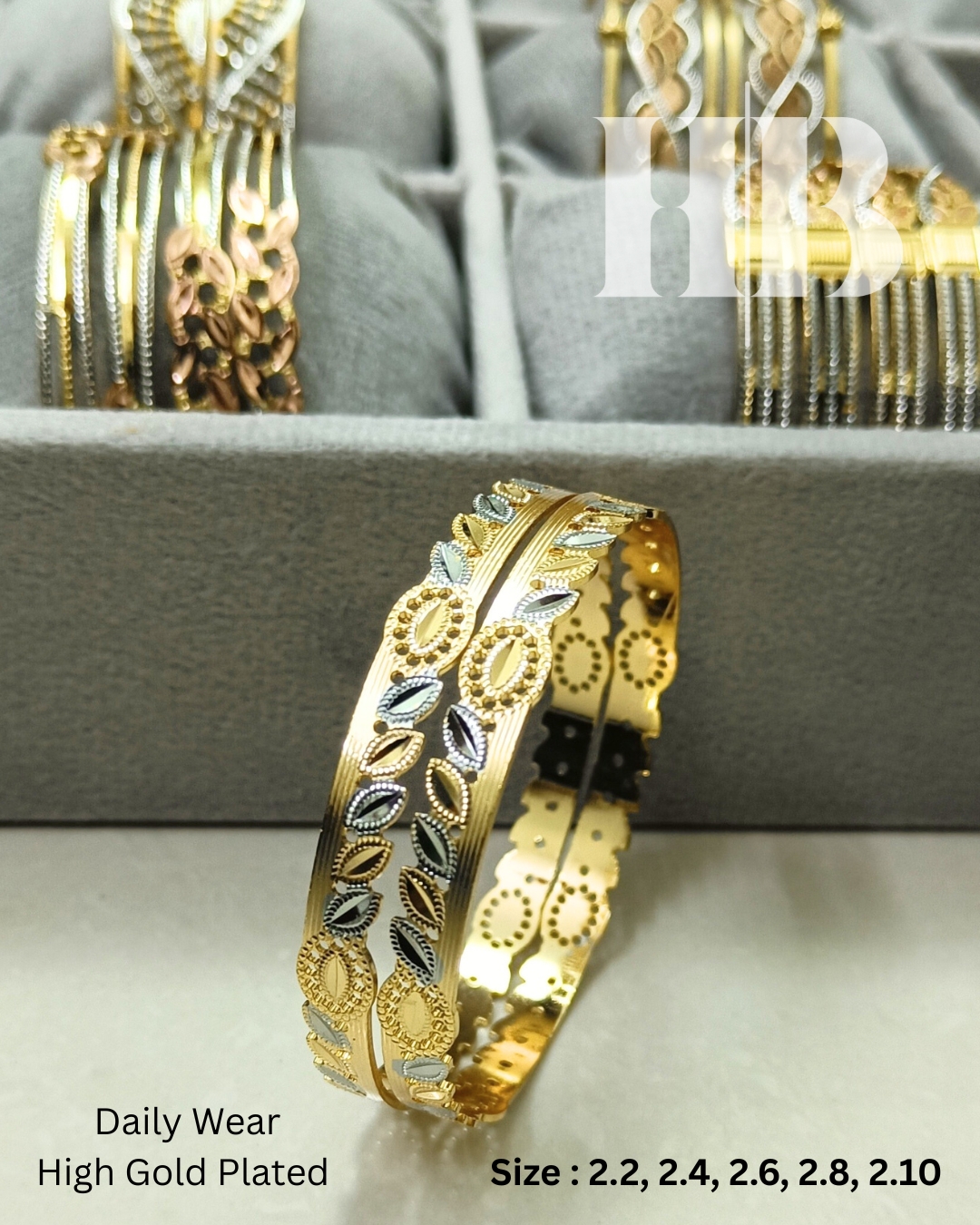 Daily Glow Leaf Bangles